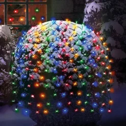 Multi Coloured Christmas Window Net Lights 360 LED 3.5M X 1.2M Multi Action LEDs -Deals Christmas Decor Store multi coloured christmas window net lights 360 led 3 5m x 1 2m multi action leds5050882339328 03c MP