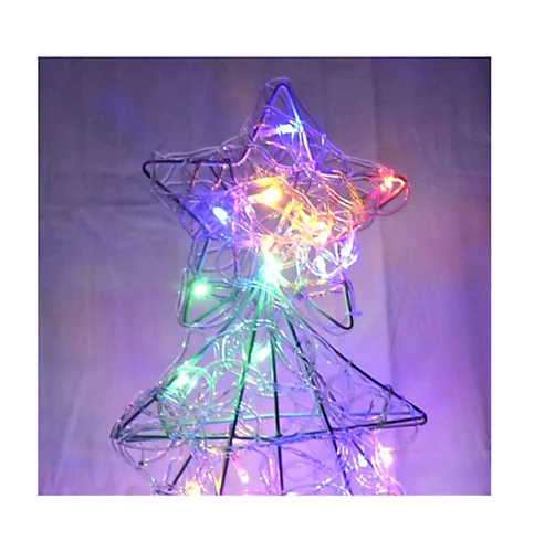 Multi Coloured Soft Acrylic LED Christmas Tree Light Up Garden Decoration 1M 4 Multi Coloured Soft Acrylic LED Christmas Tree Light Up Garden Decoration 1M - Image 4