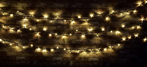 Outdoor Festive Heavy Duty 90 LED Christmas String Lights- Warm White 1 Outdoor Festive Heavy Duty 90 LED Christmas String Lights- Warm White