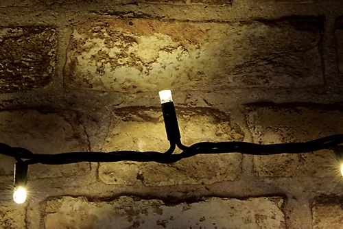 Outdoor Festive Heavy Duty 90 LED Christmas String Lights- Warm White 4 Outdoor Festive Heavy Duty 90 LED Christmas String Lights- Warm White - Image 4