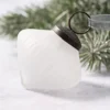 Pack Of 3 Medium Clear 2" Frosted Glass Kite Christmas Decoration
