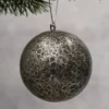 Pack Of 3 Slate Pebble 2" Christmas Baubles