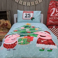 Peppa Pig Santa Junior Christmas Duvet Cover Set -Deals Christmas Decor Store peppa pig santa junior christmas duvet cover set5056197159910 03c MP