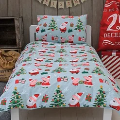 Peppa Pig Santa Junior Christmas Duvet Cover Set -Deals Christmas Decor Store peppa pig santa junior christmas duvet cover set5056197159910 04c MP
