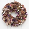 Periwinkle Pearl Summer Autumn Winter Door Decoration Christmas Wreath 30cm