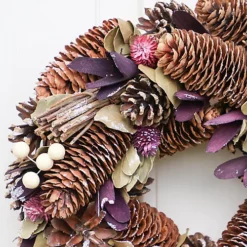 Periwinkle Pearl Summer Autumn Winter Door Decoration Christmas Wreath 30cm -Deals Christmas Decor Store periwinkle pearl summer autumn winter door decoration christmas wreath 30cm5060633941120 04c MP