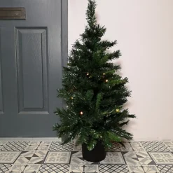 Pre Lit Christmas Door Decoration Kit - 90cm Trees / Garland & 60cm Wreath -Deals Christmas Decor Store pre lit christmas door decoration kit 90cm trees garland 60cm wreath5056589195458 04c MP