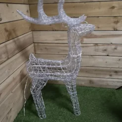 Premier 1.15M Lit Soft Acrylic Christmas Reindeer With 160 Multi LED -Deals Christmas Decor Store premier 1 15m lit soft acrylic christmas reindeer with 160 multi led5056589180263 03c MP