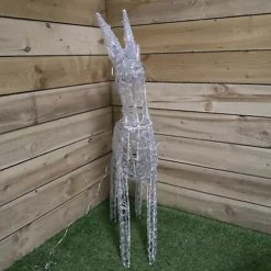 Premier 1.15M Lit Soft Acrylic Christmas Reindeer With 160 Multi LED -Deals Christmas Decor Store premier 1 15m lit soft acrylic christmas reindeer with 160 multi led5056589180263 04c MP