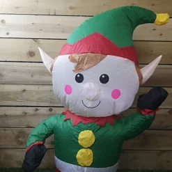 Premier 1.1M Inflatable Indoor Outdoor Lit Christmas Elf -Deals Christmas Decor Store premier 1 1m inflatable indoor outdoor lit christmas elf5056589199753 04c MP