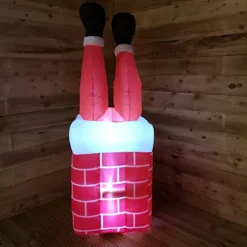Premier 1.6M Outdoor Light Up Inflatable Christmas Santa Stuck In Chimney With Moving Legs -Deals Christmas Decor Store premier 1 6m outdoor light up inflatable christmas santa stuck in chimney with moving legs5056589192068 03c MP