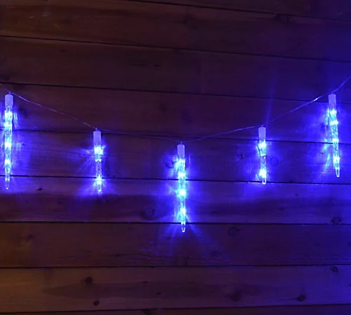 Premier 6.9m / 24 Chaser Icicle Shape Blue LED Christmas Lights Indoor / Outdoor 2 Premier 6.9m / 24 Chaser Icicle Shape Blue LED Christmas Lights Indoor / Outdoor - Image 2