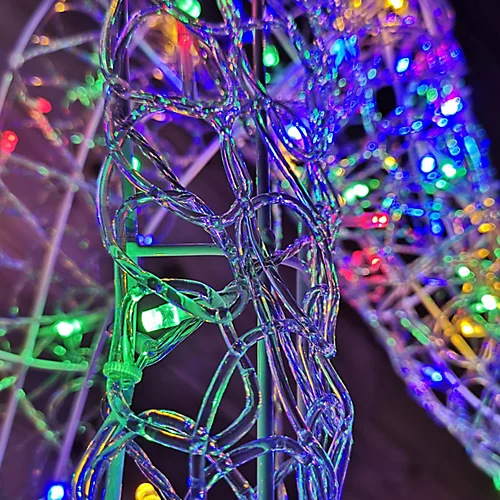 Premier Christmas 68cm Acrylic Deer & Fawn With Multi Colour LED Lights 4 Premier Christmas 68cm Acrylic Deer & Fawn With Multi Colour LED Lights - Image 4