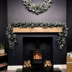 Premier Christmas Rocky Mountain Garland 2.7m Snow Flocked With Cones -Deals Christmas Decor Store premier christmas rocky mountain garland 2 7m snow flocked with cones5056589192631 02c MP