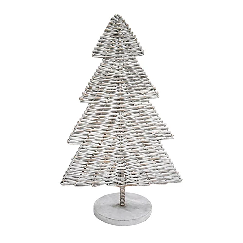 Rattan Christmas Tree White H80Cm 2 Rattan Christmas Tree White H80Cm - Image 2