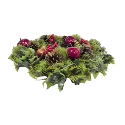 Red Dressed Artificial Christmas Wreath Door Decoration Apples Pine Cones 45cm 7 Red Dressed Artificial Christmas Wreath Door Decoration Apples Pine Cones 45cm -Deals Christmas Decor Store red dressed artificial christmas wreath door decoration apples pine cones 45cm5053844055687 04c MP