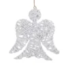 Red Hamper H161 Wicker White Angel Christmas Decoration