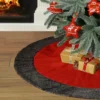 Red Nordic Christmas Tree Skirt