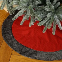 Red Nordic Christmas Tree Skirt -Deals Christmas Decor Store red nordic christmas tree skirt5060633946873 03c MP