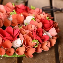 Rosewood Bloom Summer Autumn Winter Door Decoration Christmas Wreath 35cm -Deals Christmas Decor Store rosewood bloom summer autumn winter door decoration christmas wreath 35cm5060633945234 04c MP