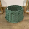 Samuel Alexander 33cm X 20cm Small Green Wicker Christmas Tree Skirt