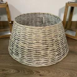 Samuel Alexander 58cm X 26cm Medium Natural Wicker Christmas Tree Skirt