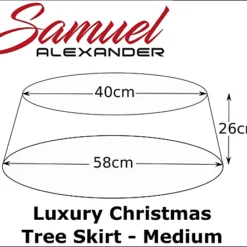 Samuel Alexander 58cm X 26cm Medium Natural Wicker Christmas Tree Skirt -Deals Christmas Decor Store samuel alexander 58cm x 26cm medium natural wicker christmas tree skirt5056589188023 04c MP