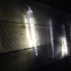 Set Of 10 White Digital Icicle Christmas Lights With 120 White LEDs