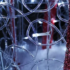 Set Of 3 LED Christmas Parcel Boxes In White With Red Ribbon -Deals Christmas Decor Store set of 3 led christmas parcel boxes in white with red ribbon5056589184148 03c MP