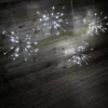 Set Of 4 45cm Premier Christmas Sparkle Ball Twinkling LED Lights In Cool White