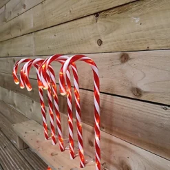 Set Of 6 70cm Indoor Outdoor LED Candy Cane Pathmarker Christmas Decorations -Deals Christmas Decor Store set of 6 70cm indoor outdoor led candy cane pathmarker christmas decorations5056589183493 03c MP