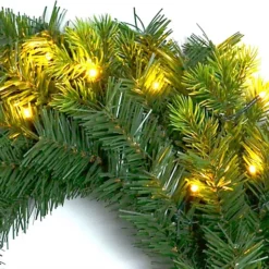 SHATCHI 55cm Wreath Pre Lit With Various Tips Christmas Fireplace Home Wall Door Decorations Outdoor Battery Box Indoor -Deals Christmas Decor Store shatchi 55cm wreath pre lit with various tips christmas fireplace home wall door decorations outdoor battery box indoor5056141000541 03c MP