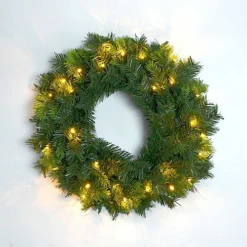 SHATCHI 55cm Wreath Pre Lit With Various Tips Christmas Fireplace Home Wall Door Decorations Outdoor Battery Box Indoor -Deals Christmas Decor Store shatchi 55cm wreath pre lit with various tips christmas fireplace home wall door decorations outdoor battery box indoor5056141000541 04c MP