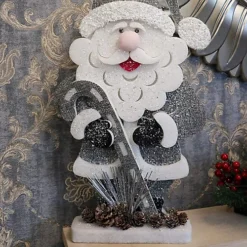 SHATCHI Christmas Decoration 52cm Santa Christmas Tabletop Figures Window Holiday Home Xmas Glitter Foam Showpiece Decorations -Deals Christmas Decor Store shatchi christmas decoration 52cm santa christmas tabletop figures window holiday home xmas glitter foam showpiece decorations5056141033204 04c MP