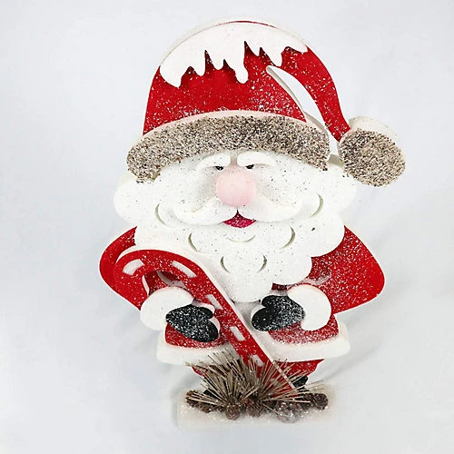 SHATCHI Christmas Decoration 72cm Red Santa Christmas Tabletop Figures Window Holiday Home Xmas Glitter Foam Showpiece Decorations 2 SHATCHI Christmas Decoration 72cm Red Santa Christmas Tabletop Figures Window Holiday Home Xmas Glitter Foam Showpiece Decorations - Image 2