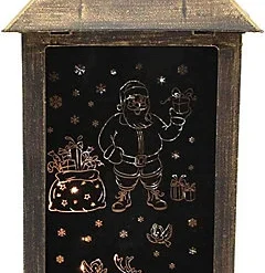 Shatchi Christmas Lantern Rustic Gold With Warm White LED Lights Xmas Home Window Decorations Gifts -Deals Christmas Decor Store shatchi christmas lantern rustic gold with warm white led lights xmas home window decorations gifts5056141018263 03c MP