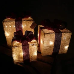 SHATCHI Christmas Parcels Pre-Lit Battery Operated LED Glitter Rattan Xmas Presents Novelty Decorations Set Of 3 - Cream 6 SHATCHI Christmas Parcels Pre-Lit Battery Operated LED Glitter Rattan Xmas Presents Novelty Decorations Set Of 3 - Cream -Deals Christmas Decor Store shatchi christmas parcels pre lit battery operated led glitter rattan xmas presents novelty decorations set of 3 cream5056141031033 03c MP