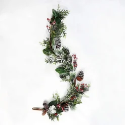 SHATCHI Natural Looking Artificial Snow Leaves, Flowers, Pinecones And Berries Wreath Front Door Hanging Christmas Decorations -Deals Christmas Decor Store shatchi natural looking artificial snow leaves flowers pinecones and berries wreath front door hanging christmas decorations5056141030821 03c MP