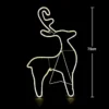 SHATCHI Reindeer Neon Effect Rope Light Silhouette Double Side 90 Warm White LEDs Christmas Outdoor