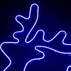 SHATCHI Walking Reindeer Neon Effect Rope Light Silhouette Double Side 90 Blue LEDs Christmas Outdoor 7 SHATCHI Walking Reindeer Neon Effect Rope Light Silhouette Double Side 90 Blue LEDs Christmas Outdoor -Deals Christmas Decor Store shatchi walking reindeer neon effect rope light silhouette double side 90 blue leds christmas outdoor5056141059037 04c MP