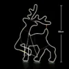 SHATCHI Walking Reindeer Neon Effect Rope Light Silhouette Double Side 90 Cool White LEDs Christmas Outdoor