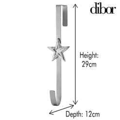 Silver Star Over Door Christmas Wreath Hanger Hook -Deals Christmas Decor Store silver star over door christmas wreath hanger hook5060633942943 03c MP