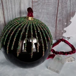 Small Red LED Christmas Globe Rope Light 30 Micro LEDs In 14cm Red Mirrored Ball -Deals Christmas Decor Store small red led christmas globe rope light 30 micro leds in 14cm red mirrored ball8720194692738 03c MP