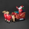 Snowtime 2.4m Giant Inflatable Santa & Reindeer With Sleigh Ideal Christmas Display