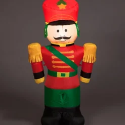 Snowtime Indoor Outdoor Christmas LED 120cm Inflatable Nutcracker LEDs