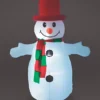 Snowtime Indoor Outdoor Inflatable Snowman 4ft LED Light Up Christmas Decoration