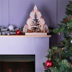 St Helens Home And Garden Battery Powered Wooden LED Light Up Christmas Festive Scene Ornament -Deals Christmas Decor Store st helens home and garden battery powered wooden led light up christmas festive scene ornament5021196842279 03c MP