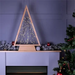 St Helens Home And Garden Wooden Self Assembly Battery Powered Christmas Tree With 60 LED's -Deals Christmas Decor Store st helens home and garden wooden self assembly battery powered christmas tree with 60 led s5021196842330 03c MP