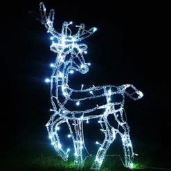 Standing Reindeer 2D - 80cm LED Light Up Outdoor Christmas Deer Decoration -Deals Christmas Decor Store standing reindeer 2d 80cm led light up outdoor christmas deer decoration5056337108600 03c MP