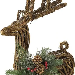 Standing Twig Reindeer Ornament With Pinecones, Berries & Faux Greenery - Home Festive Christmas Decoration - H56 X W33 X D14cm 5 Standing Twig Reindeer Ornament With Pinecones, Berries & Faux Greenery - Home Festive Christmas Decoration - H56 X W33 X D14cm -Deals Christmas Decor Store standing twig reindeer ornament with pinecones berries faux greenery home festive christmas decoration h56 x w33 x d14cm5053335896409 03c MP